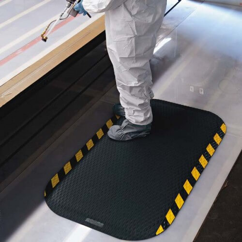 Happy Feet Anti-Fatigue Mats with Striped Borders