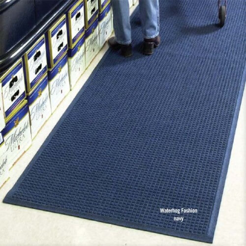 M+A Medium Blue Carpet Waterhog™ Classic Entrance Mat - 10'L x