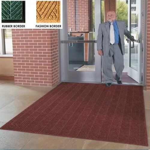 Andersen 280 Waterhog Eco Elite Polypropylene Entrance Indoor/Outdoor Floor Mat, SBR Rubber Backing, 27 inch Length x 18 inch